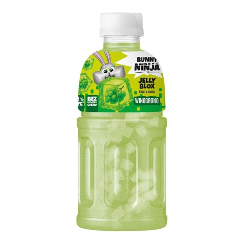 Bunny Ninja Jelly Blox Napój z sokiem z winogron NFC oraz galaretką kokosową 320 ml