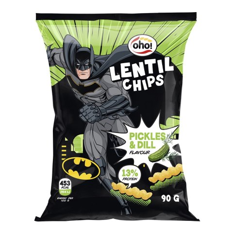 Chipsy z czerwonej soczewicy o smaku pikli i koperku 90 g
