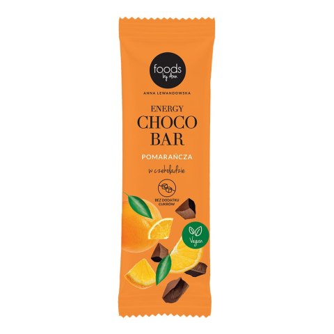 Choco Energy Bar Pomarańcza w czekoladzie bez cukru 35g