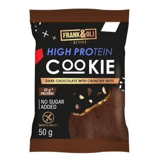Ciasteczko proteinowe ciemna czekolada z orzechami bez dodatku cukru 50 g