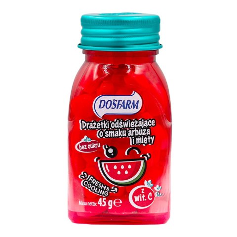 Drażetki odświeżające o smaku arbuza i mięty z witaminą C 45 g