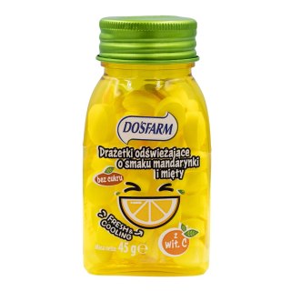 Drażetki odświeżające o smaku mandarynki i mięty z witaminą C 45 g