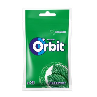 LUZ: Guma do żucia Orbit Sugarfree Spearmint torebka 21 drażetek