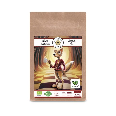 Kawa ziarnista 100% Arabica Etiopski Lis BIO 200 g