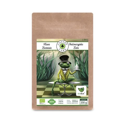 Kawa ziarnista 100% Arabica Indonezyjska Żaba BIO 200 g