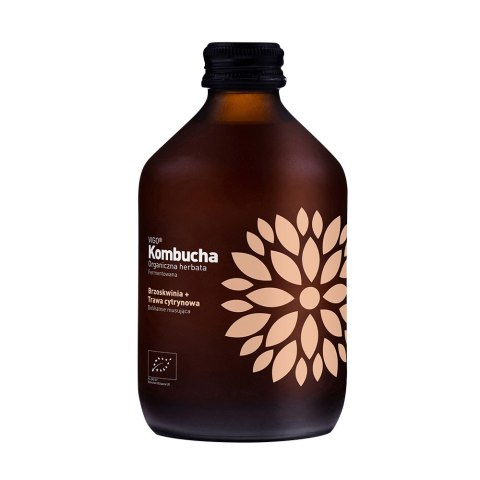 Kombucha brzoskwinia + trawa cytrynowa BIO 330 ml
