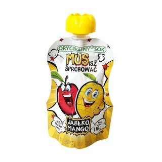 LUZ: Mus 100% jabłko-mango bez dodatku cukru 110 ml