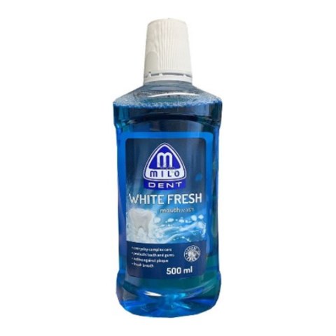 MILO DENT Płyn do płukania ust WHITE FRESH 500 ml