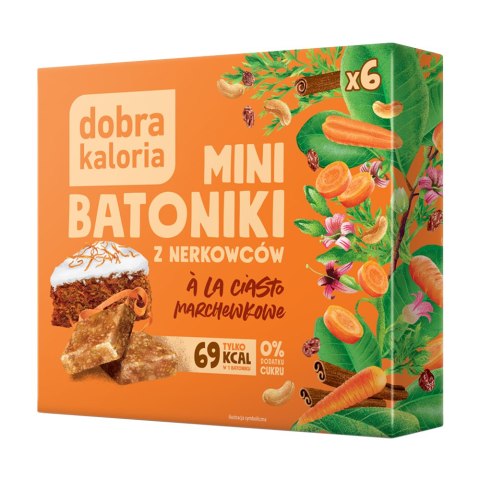 Mini batoniki ala ciasto marchewkowe bez dodatku cukru 102 g