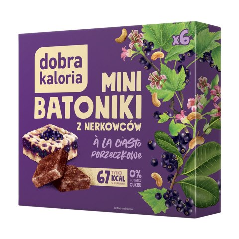Mini batoniki ala ciasto porzeczkowe bez dodatku cukru 108 g