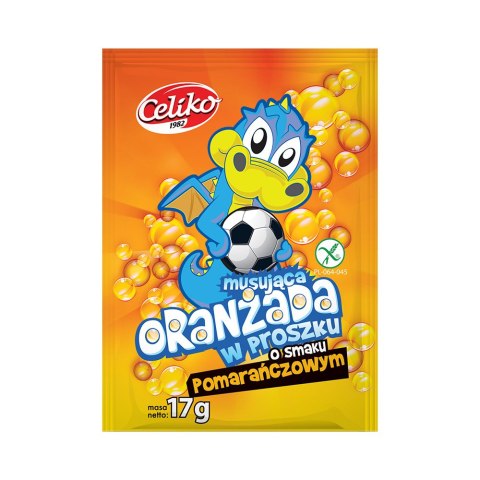 Oranżada w proszku musująca o smaku pomarańczowym 17 g