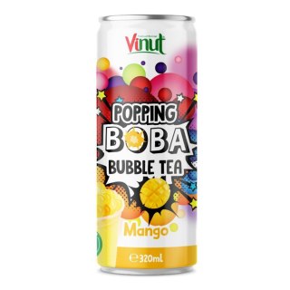 Popping Boba Bubble Tea Napój herbaciany z pękającymi kuleczkami i sokiem z mango 320 ml