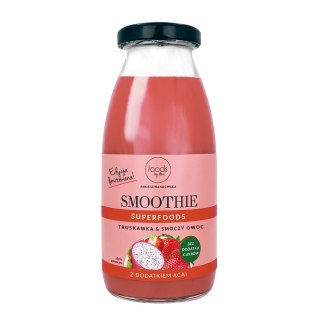 Smoothie Truskawka & Pomarańcz & Smoczy owoc z Acai 250 ml