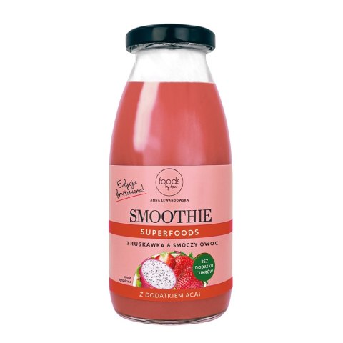Smoothie Truskawka & Pomarańcz & Smoczy owoc z Acai 250 ml