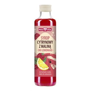 Syrop cytrynowy z maliną do lemoniad 250 ml