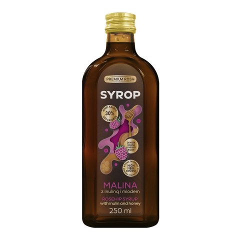 Syrop z malin z inuliną i miodem 250 ml