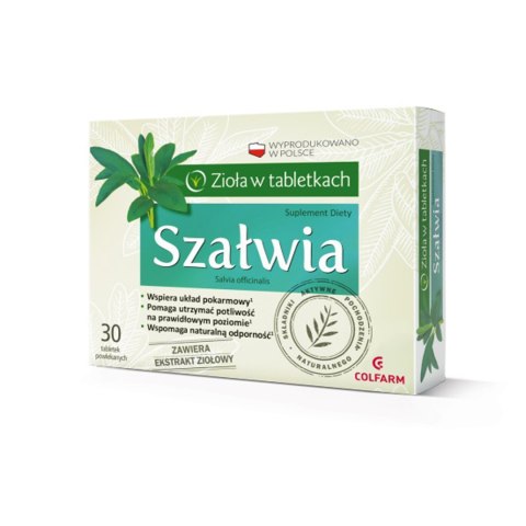 Szałwia wzmacnia układ odpornościowy 30 tabletek
