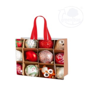 Torba PP wielokrotnego użytku ŚWIĘTA BOMBKI 55x40x30