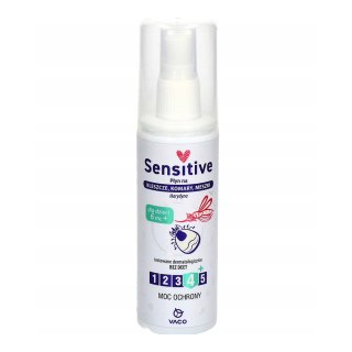 VACO Sensitive Płyn na kleszcze, komary i meszki IKARYDYNA 10% 80ml