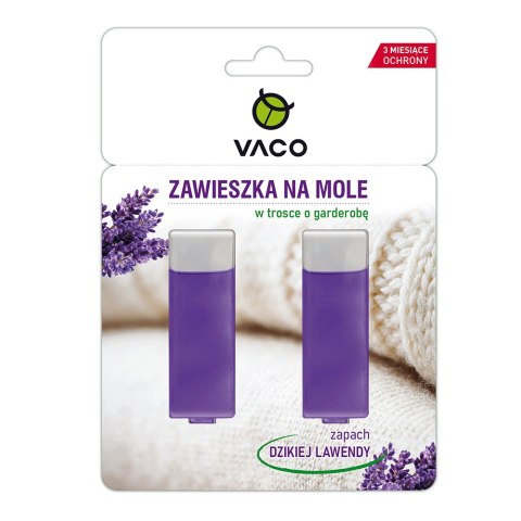 VACO Zawieszka na mole ubraniowe w żelu Lavender 2szt
