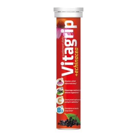 Vitagrip+echinacea 20 tabletek musujących