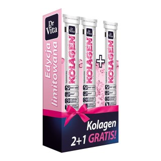 Zestaw Kolagen 2+1 GRATIS tabletki musujące