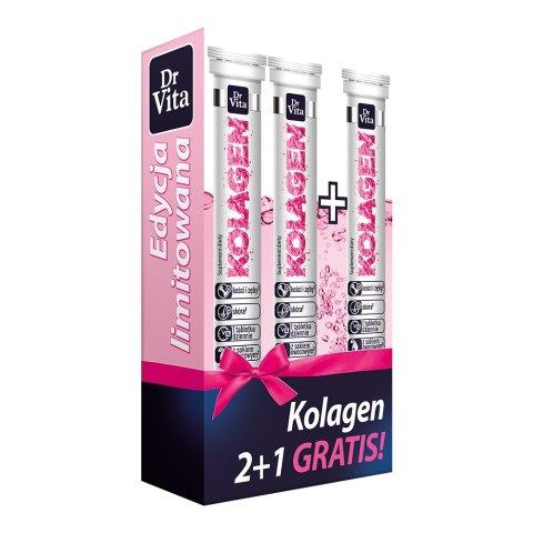 Zestaw Kolagen 2+1 GRATIS tabletki musujące