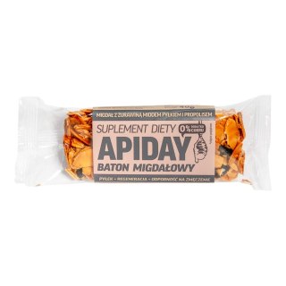 Apiday Baton Migdałowy z pyłkiem pszczelim bez dodatku cukru 40g