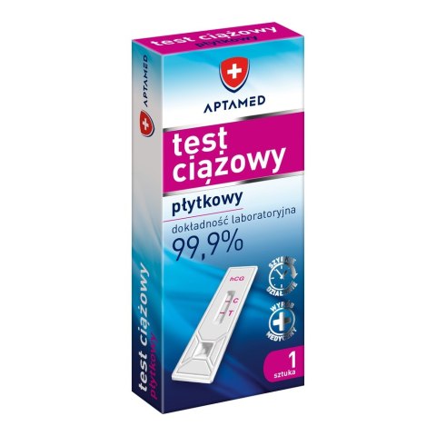 Aptamed Test ciążowy płytkowy 1 szt.