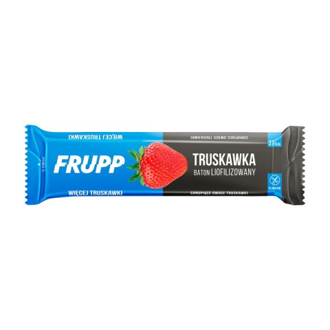 Baton liofilizowany truskawkowy bezglutenowy bez dodatku cukru 10 g