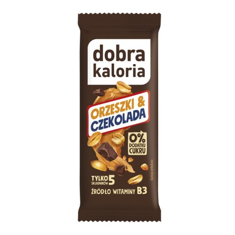 Baton orzeszki i czekolada bez dodatku cukru bez laktozy 35 g