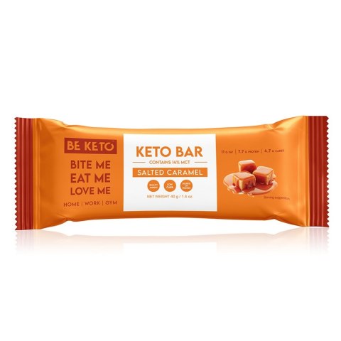 BeKeto Keto Baton o smaku Słony Karmel w Czekoladzie 40g