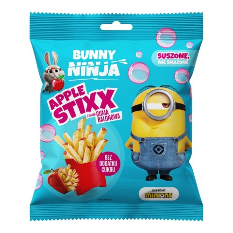 Bunny Ninja Apple Stixx Frytki jabłkowe o smaku gumy balonowej 30 g