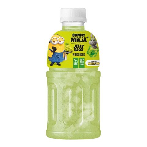 Bunny Ninja Minions Jelly Blox Napój z sokiem z winogron NFC oraz galaretką kokosową 320 ml