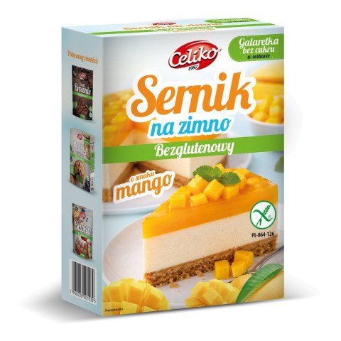 Buzglutenowy Mix na sernik na zimno o smaku mango 214 g