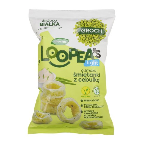 Chrupki z grochu o smaku śmietanki z zieloną cebulką 50 g