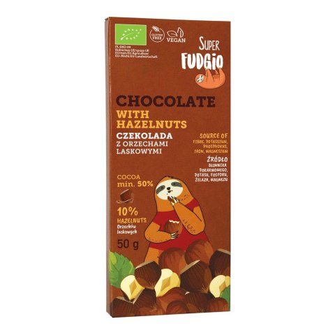 Czekolada z orzechami laskowymi BIO 50g