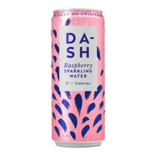 DASH WATER Woda gazowana o smaku maliny, bez cukru 330ml
