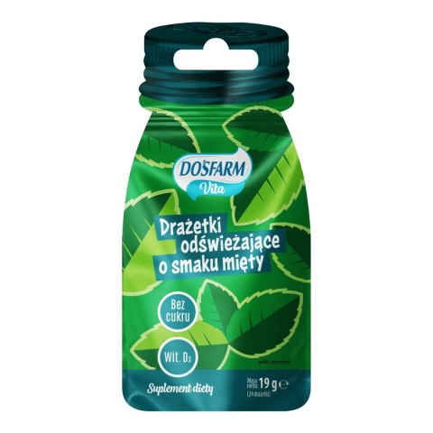 Dosfarm Vita Drażetki odświeżające o smaku mięty 19 g