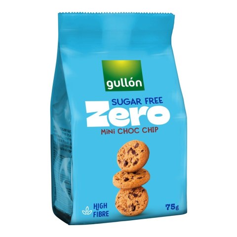 Gullón Ciasteczka Mini Choc Chip, bez dodatku cukru 75 g
