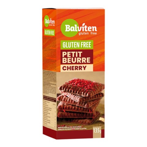 Herbatniki Petit Beurre w polewie kakaowej z wiśniami bezglutenowe 135 g