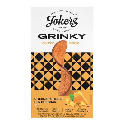 JOKERS GRINKY zakręcone grzanki ser cheddar 90g