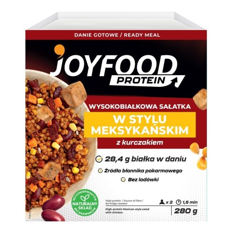 JOYFOOD Wysokobiałkowa sałatka w stylu meksykańskim z kurczakiem 280 g