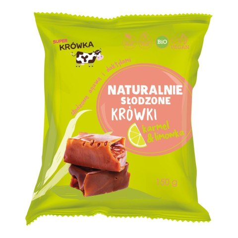 Krówki karmel limonka naturalnie słodzone daktylem i agawą BIO 150g