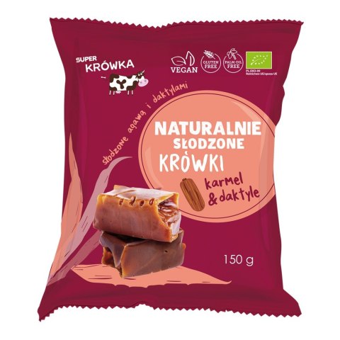 Krówki naturalnie słodzone daktylem i agawą BIO 150g