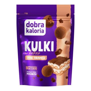 Kulki owocowo-orzechowe w kakao, o smaku titamisu bez dodatku cukru 65g