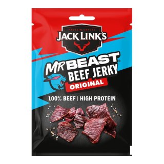 LUZ: Beef Jerky: Wołowina w kawałkach: suszona i wędzona. Original 60 g