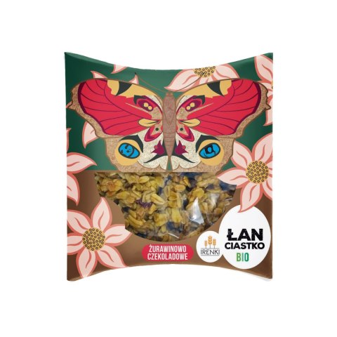 LUZ: Ciastko ŁAN żurawinowo-czekoladowe BIO 40 g motyl