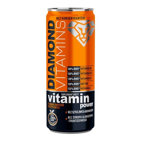 LUZ: Diamond Vitamins vitamin power o smaku owoców egzotycznych 250 ml