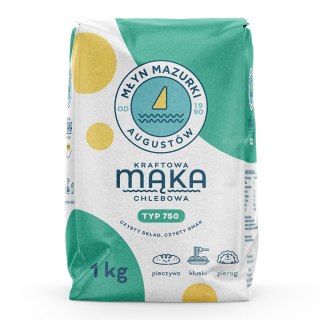 LUZ: Mąka kraftowa pszenna typ 750 1 kg
